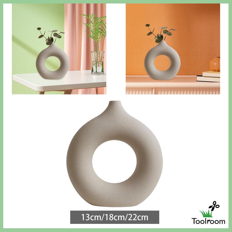 Bình Hoa Sứ Hình Tròn Thiết Kế Tối Giản Hiện Đại Trang Trí Nhà Bếp