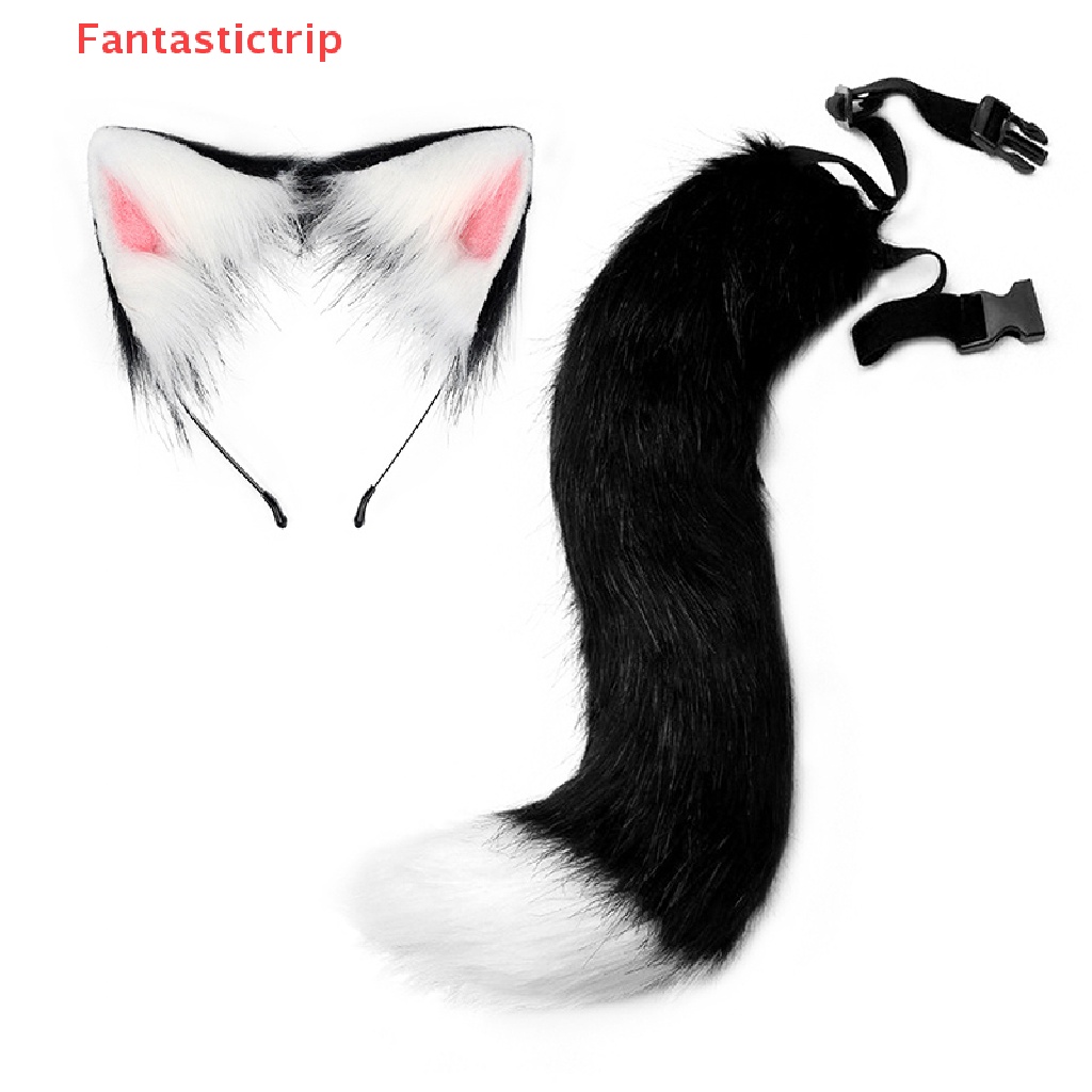 [Fantastictrip] Bộ Băng Đô Tai Mèo Nhồi Bông Phong Cách lolita Hóa Trang anime Mới