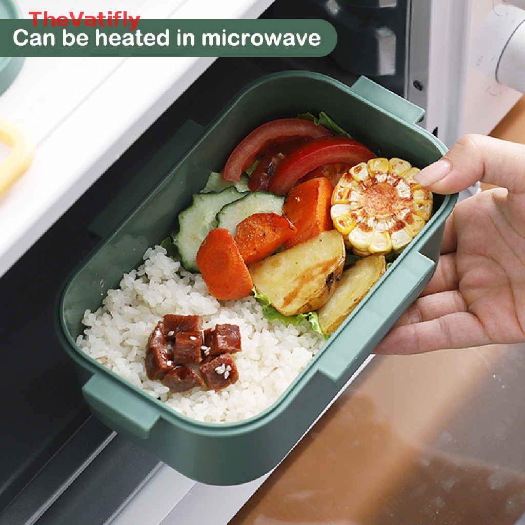 Hộp cơm Hai Tầng Bằng Nhựa PP Không BPA An Toàn Cho Trẻ Em