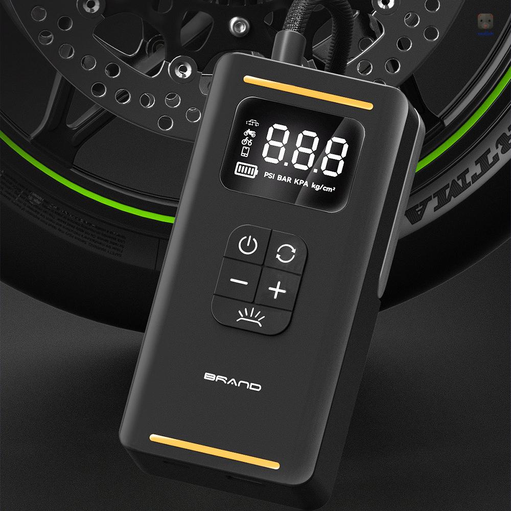 Máy Bơm Lốp Xe Hơi Cầm Tay Không Dây Đa Năng Có Màn Hình Hiển Thị Kỹ Thuật Số