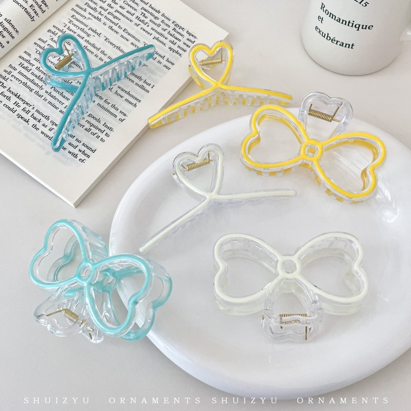 Kẹp Tóc Hình Cá Mập Trong Suốt Cỡ Lớn Thời Trang Mới 2023 Cho Nữ 2023