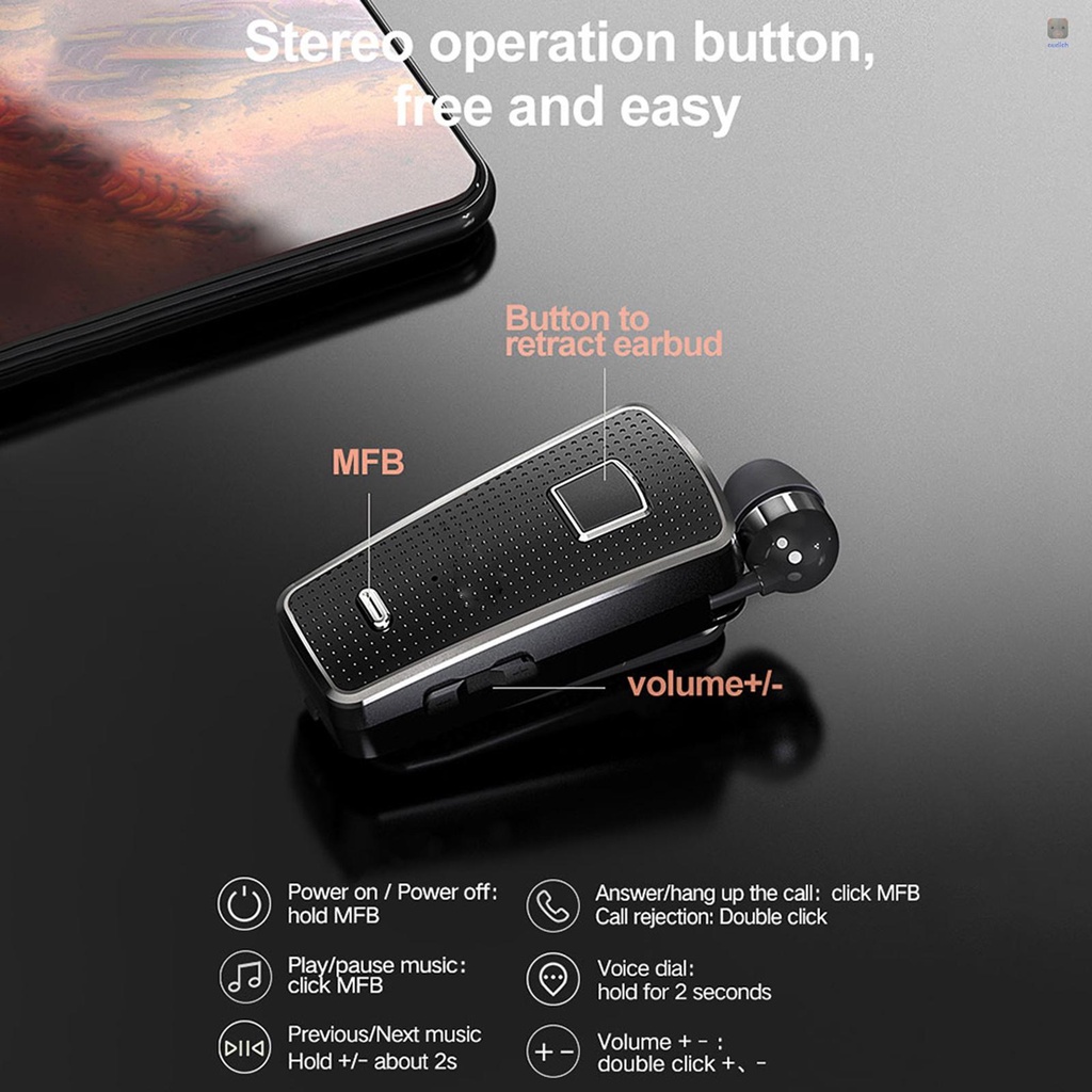 Tai Nghe Nhét Tai F970 Pro Bluetooth 5.0 Không Dây Có Mic Kẹp Rảnh Tay Phong Cách Thể Thao Cho Điện Thoại Thông Minh