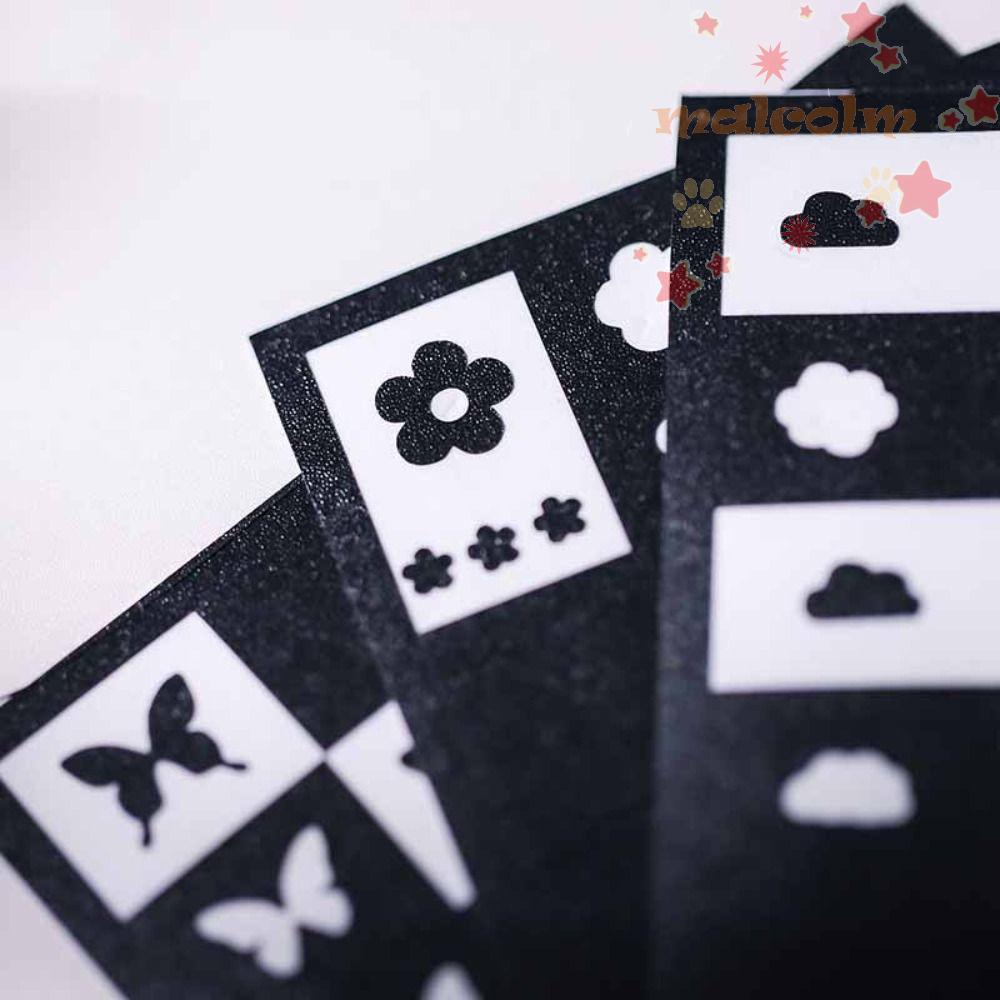 Miếng Dán Móng Tay Malcom Họa Tiết Trái Tim Ngôi Sao Phong Cách Pháp