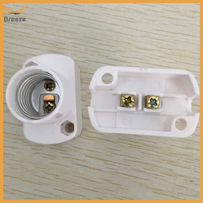 Giá Đỡ Bóng Đèn LED E17 Hình Vuông Màu Trắng Chất Lượng Cao Chống Lão Hóa