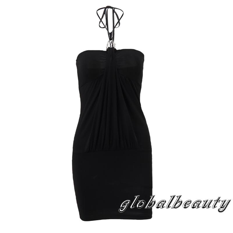 Đầm Midi Hai Dây Không Tay Hở Vai Thời Trang Mùa Hè Cho Nữ