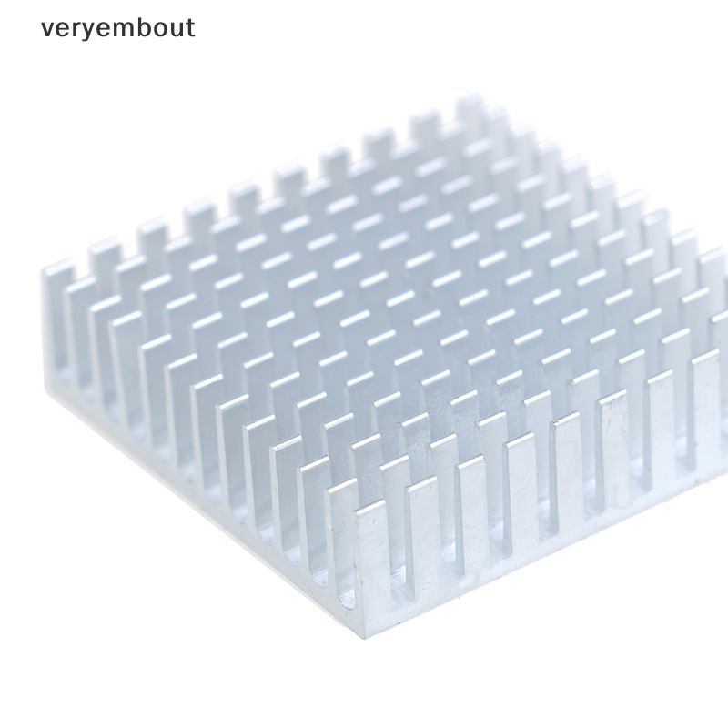 Set 2 Bộ Tản Nhiệt Bằng Nhôm Màu Bạc Kích Thước 40 * 40 * 11mm