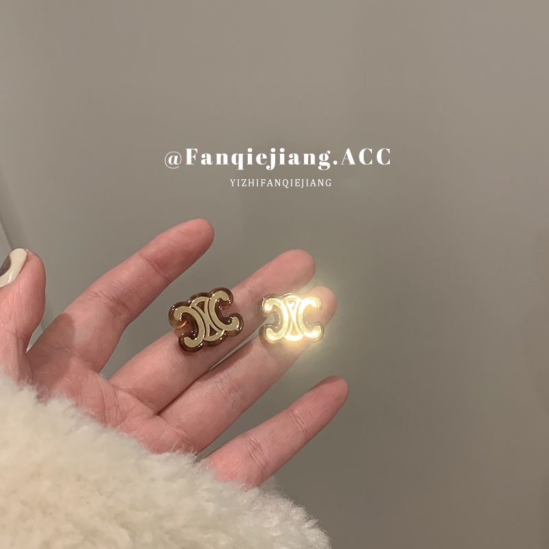 Mới Bông Tai Họa Tiết Da Báo Thời Trang Cao Cấp Cho Nữ