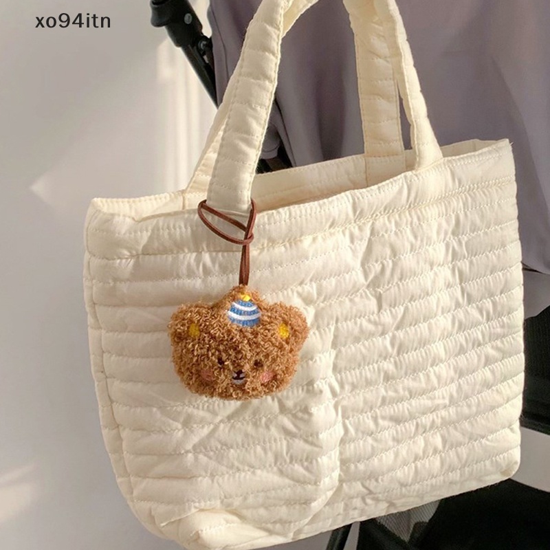 Mặt Dây Chuyền Hình Chú Gấu Hoạt Hình Bằng Lông Nhung Dễ Thương Xinh Xắn