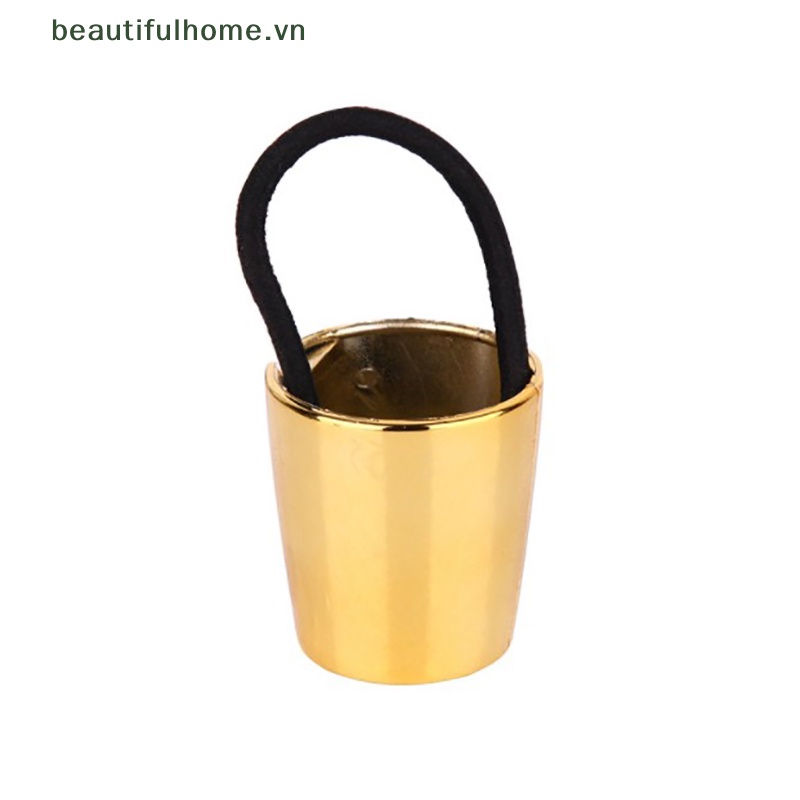 Dây Buộc Tóc Co Giãn Bằng Kim Loại Phong Cách Punk