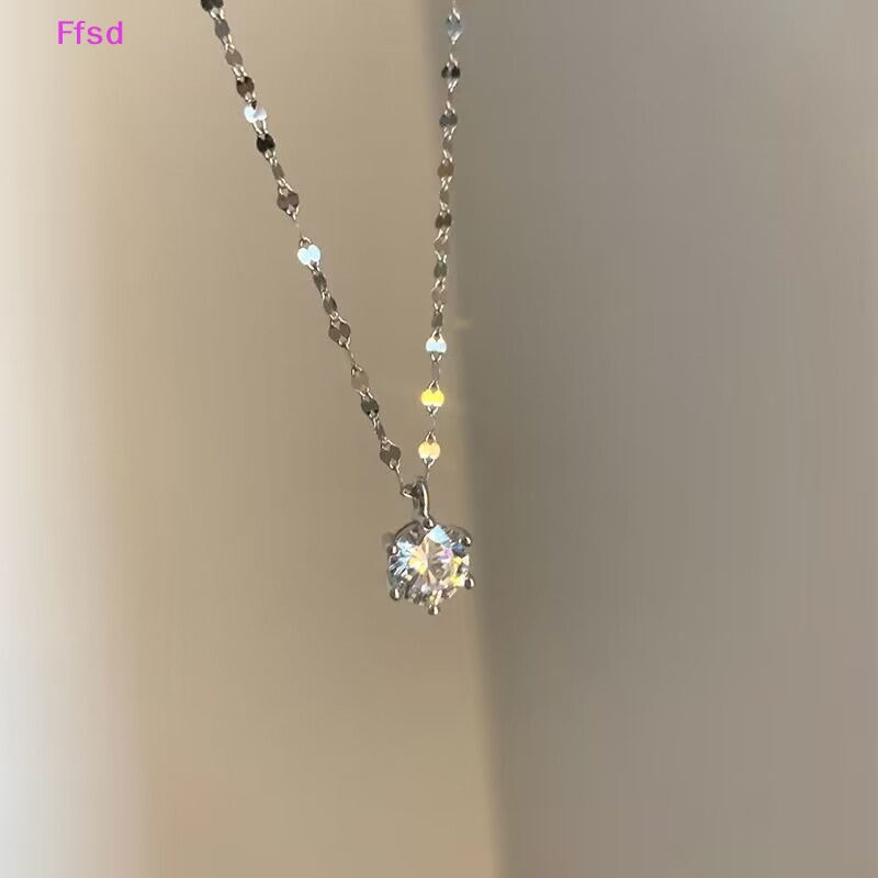 {Ffsd} Vòng cổ Kim Cương Đơn Giản Zircon Tiên Tiến Mới Trang Sức Dự Tiệc Tùng * Bán Chạy