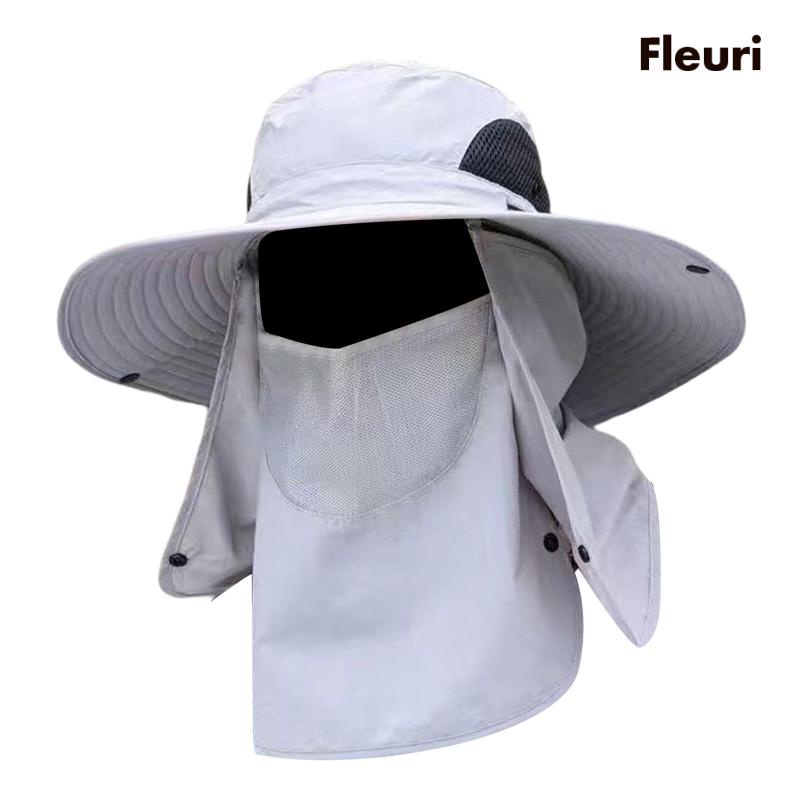 Mũ Câu Cá / Đi Biển Có Tấm Che Cổ Có Thể Tháo Rời Unisex