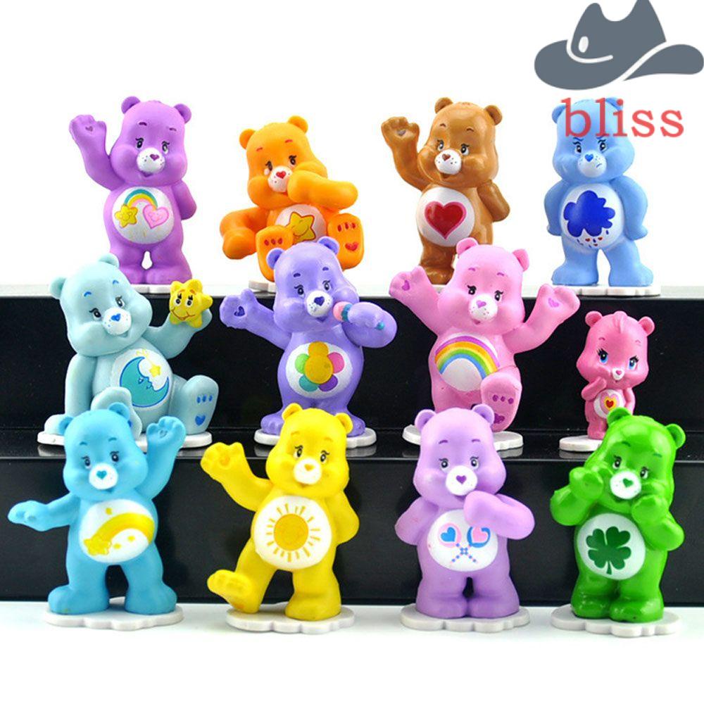 Bộ 12 Mô Hình Gấu Cầu Vồng Dùng Trang Trí