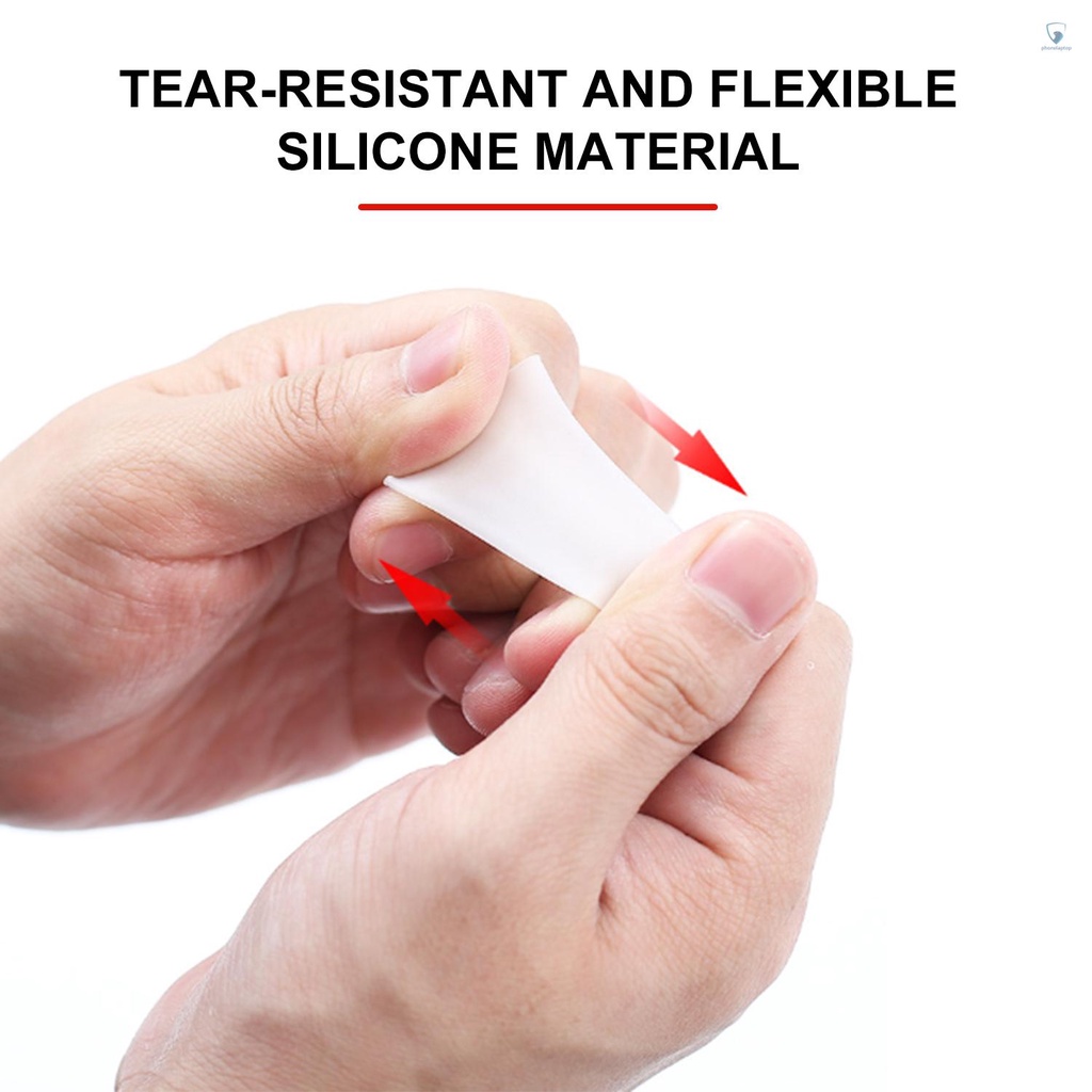 Set 4 Nắp Silicone Bọc Ngón Tay Trái Siêu Mỏng Chống Trượt Giảm Đau Khi Chơi Guitar / Ukulele