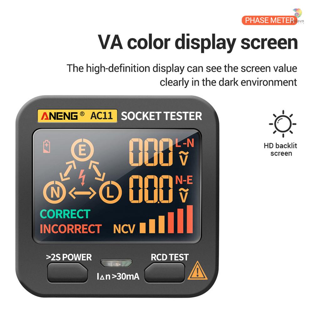 ANENG Thiết Bị Kiểm Tra Dây Điện Tử yula yula) Anemung AC11 Màn Hình LCD Chuyên Dụng