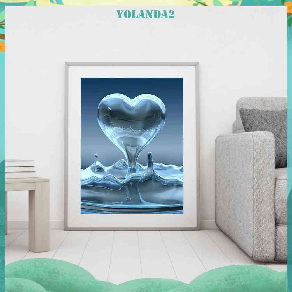 Tranh Đính Đá Kim Cương Toàn Bộ 5D DIY Hình Giọt Nước