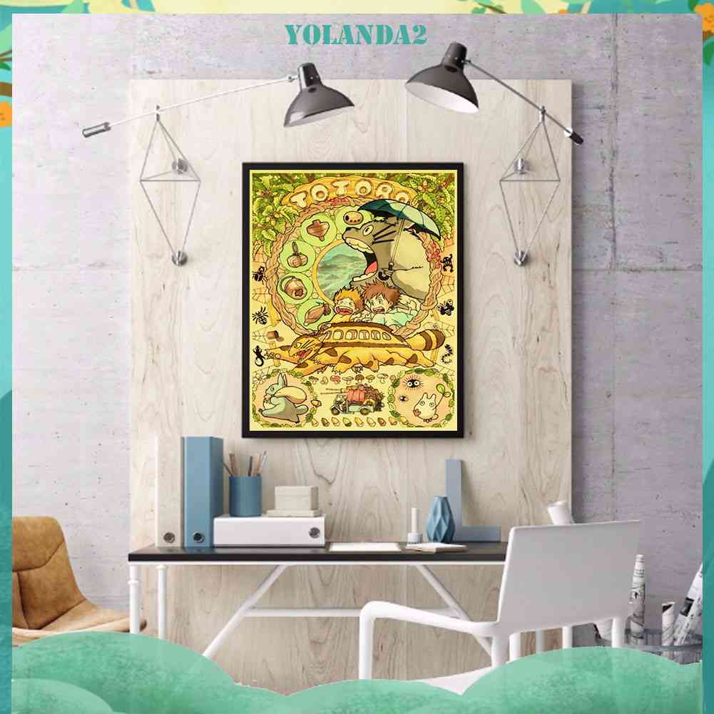 Bộ Tranh Đính Đá 5D Họa Tiết Hoạt Hình Độc Đáo DIY Dùng Trang Trí Nhà Cửa