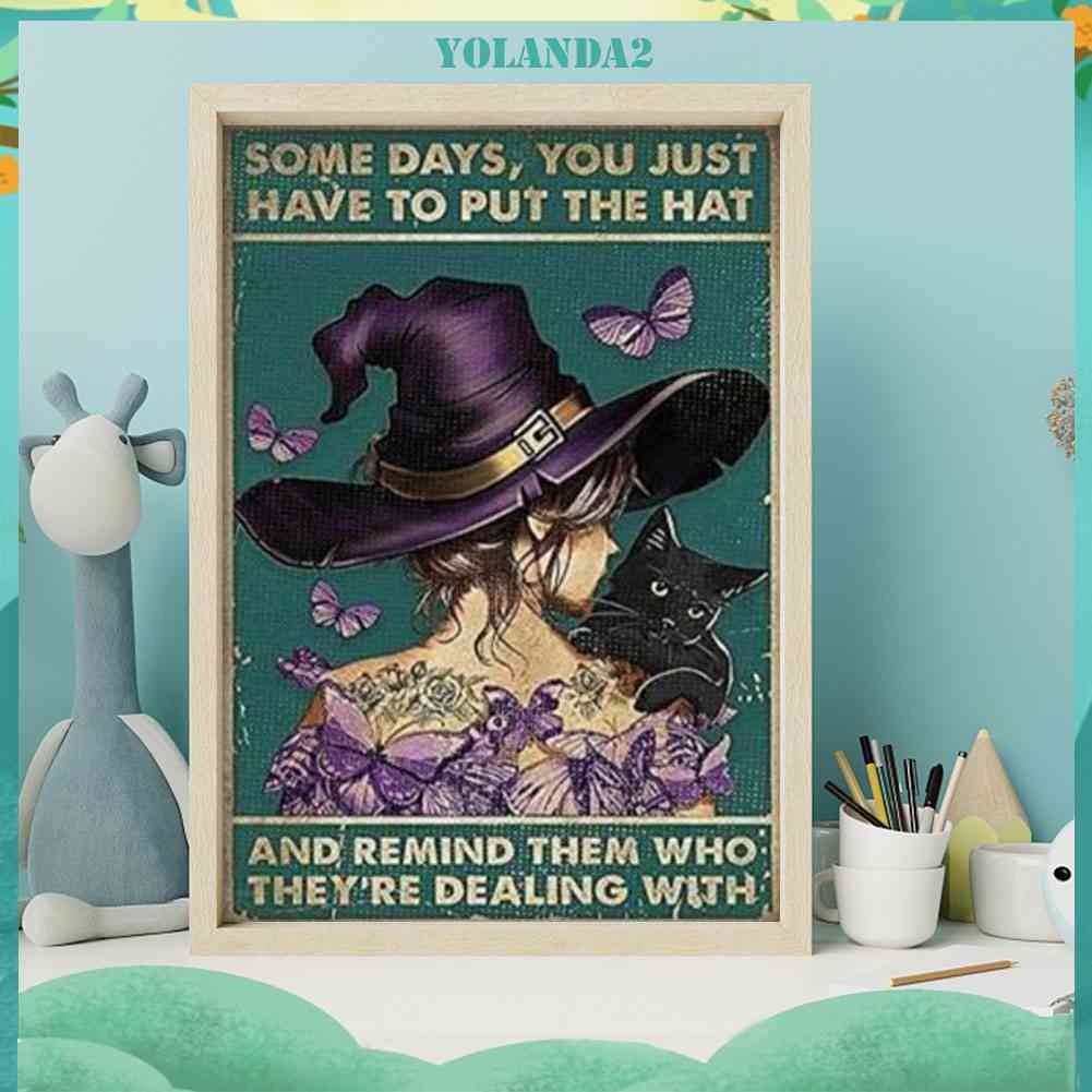 Tranh Đính Đá Kim Cương Toàn Diện DIY Hình Chủ Đề Halloween