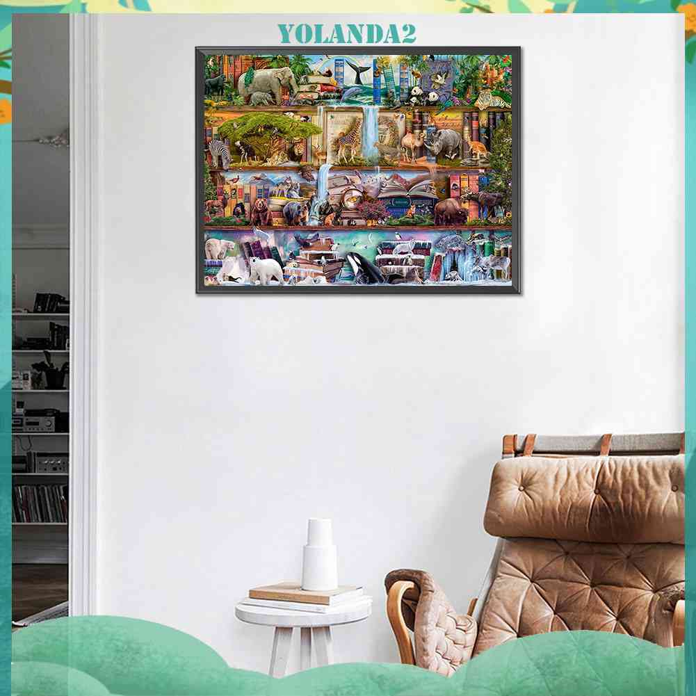 Bộ Tranh Đính Đá 5D Họa Tiết Động Vật Độc Đáo Diy Dùng Trang Trí Nhà Cửa