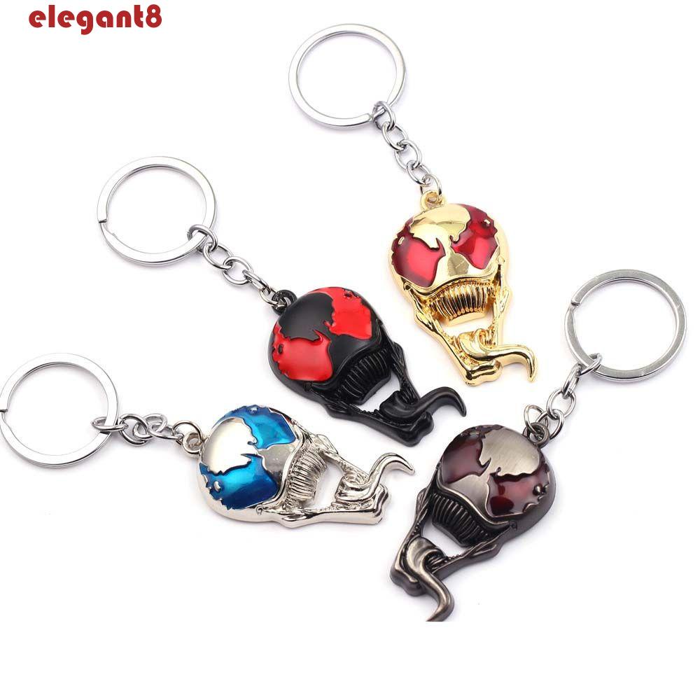 Móc Khóa Kim Loại Mặt Hình Nhân Vật Venom Thanh Lịch