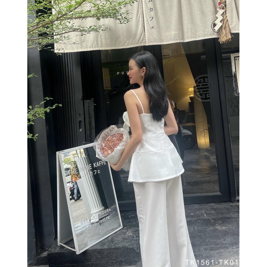 Áp peplum 2 dây cột nơ cách điệu