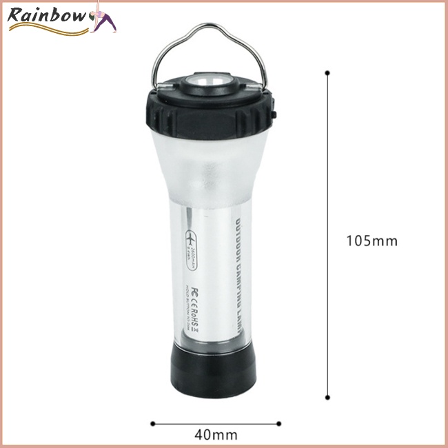 Đèn Pin Cắm Trại 3 Chế Độ Kèm Móc Tiện Dụng