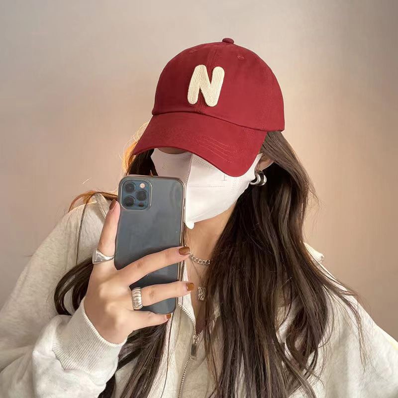 Nón Lưỡi Trai Cotton Thời Trang Hip Hop Màu Trơn Có Thể Điều Chỉnh Kích Cỡ y2k