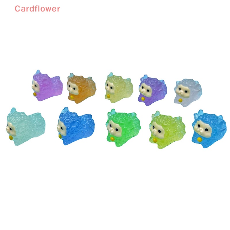 Bộ 2 Tượng Cừu Mini Phát Sáng Dùng Để Trang Trí Mới