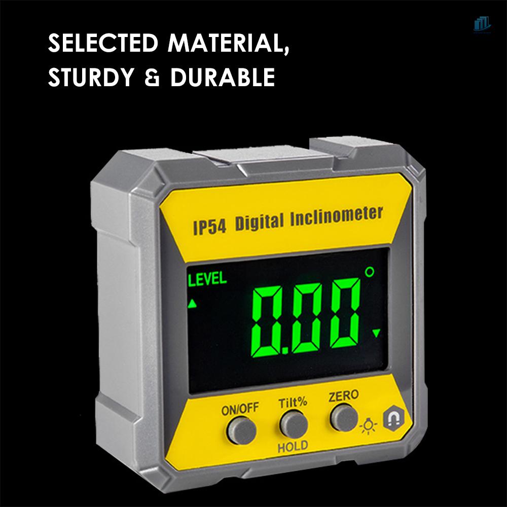 Đồng Hồ Đo Tốc Độ Kỹ Thuật Số LCD Từ Tính 0.22Mwvn 4X90 Độ (s2mwvn)° Hộp Mức Độ Chính Xác IP54 Cho Máy Cắt Gỗ Tự Động