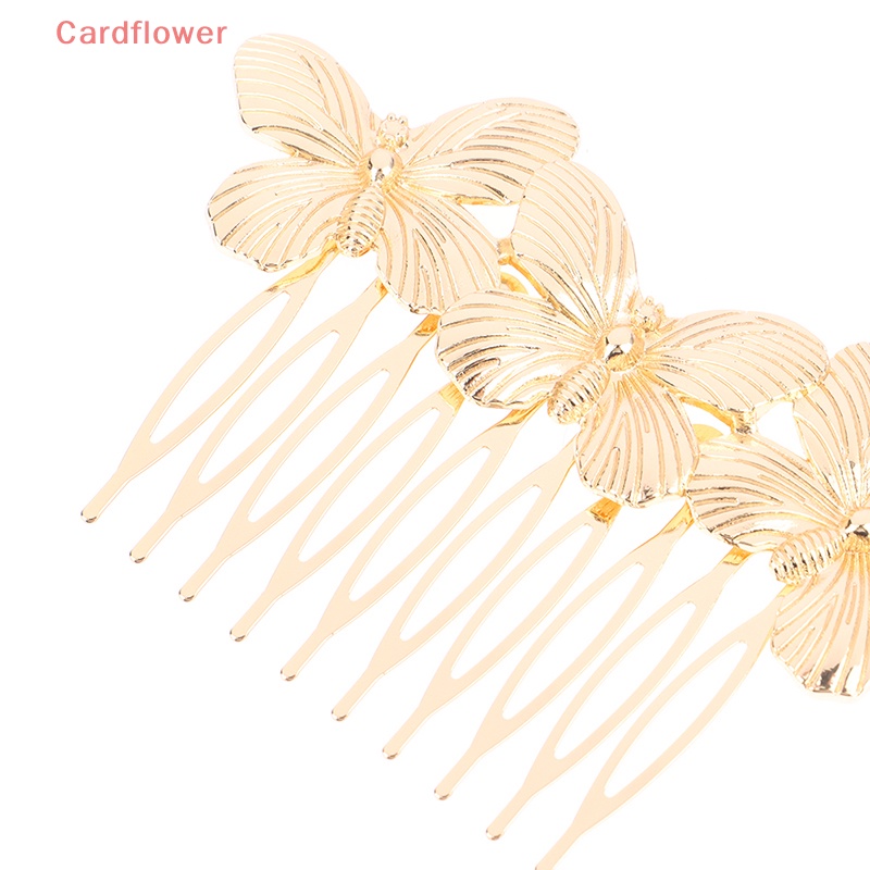 Kẹp Tóc Kim Loại Hình Bướm Phong Cách Vintage Cho Nữ