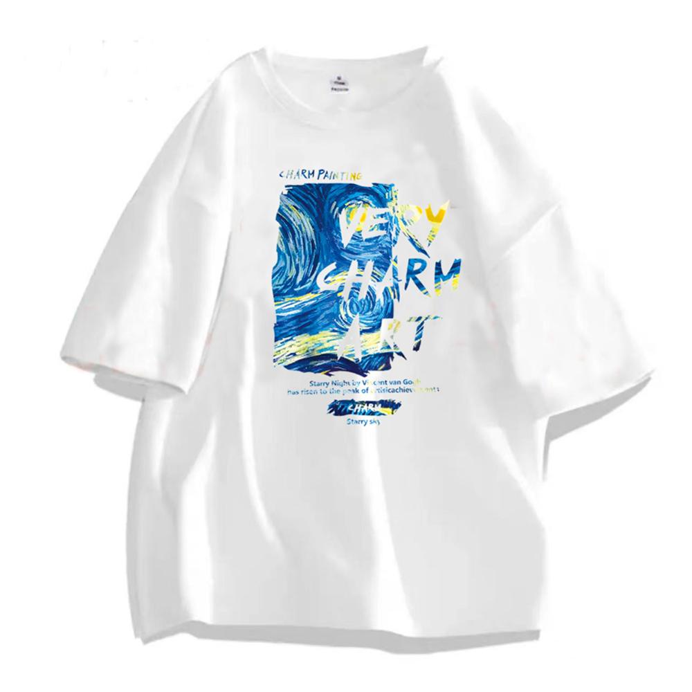 Áo Thun Cotton Dáng Rộng Mềm Mại Thoáng Khí Ngắn Tay Thời Trang Mùa Hè Dành Cho Nam C8F6