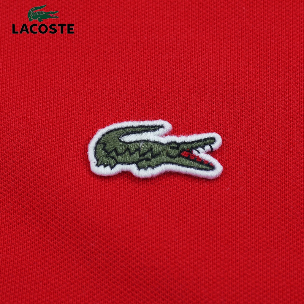 Áo Thun Polo Lacoste Tay Ngắn Màu Trơn Thời Trang Công Sở Cho Nam