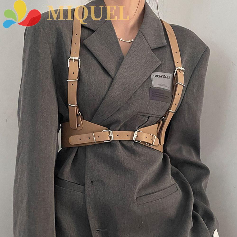 Thắt Lưng Bản Rộng Có Khóa Kim Loại Phong Cách Punk Cổ Điển