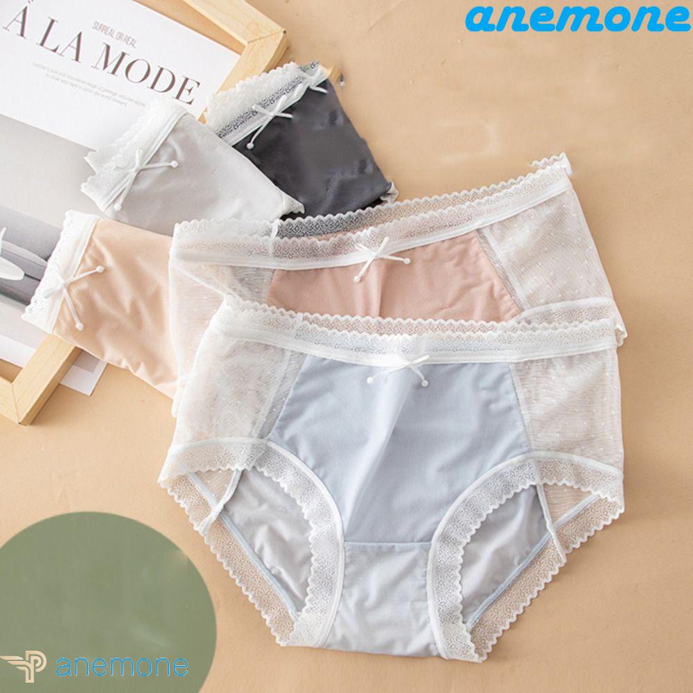Quần Lót Lưới Màu Trơn Thoải Mái Phong Cách Hàn Quốc Cho Nữ