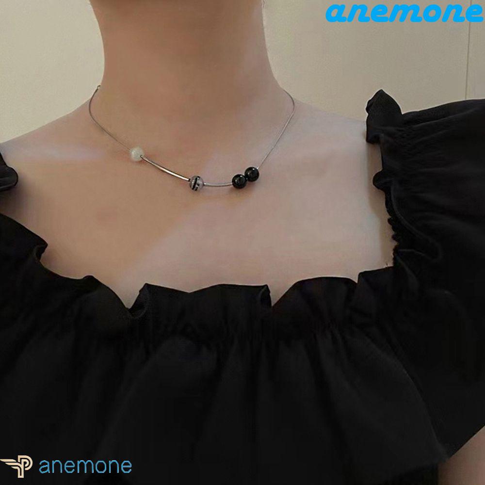 Vòng Cổ Chuỗi Hạt Mắt Mèo Thiết Kế Đơn Giản Thanh Lịch Cho Nữ|Dây Chuyền Xích Phong Cách Hàn Quốc