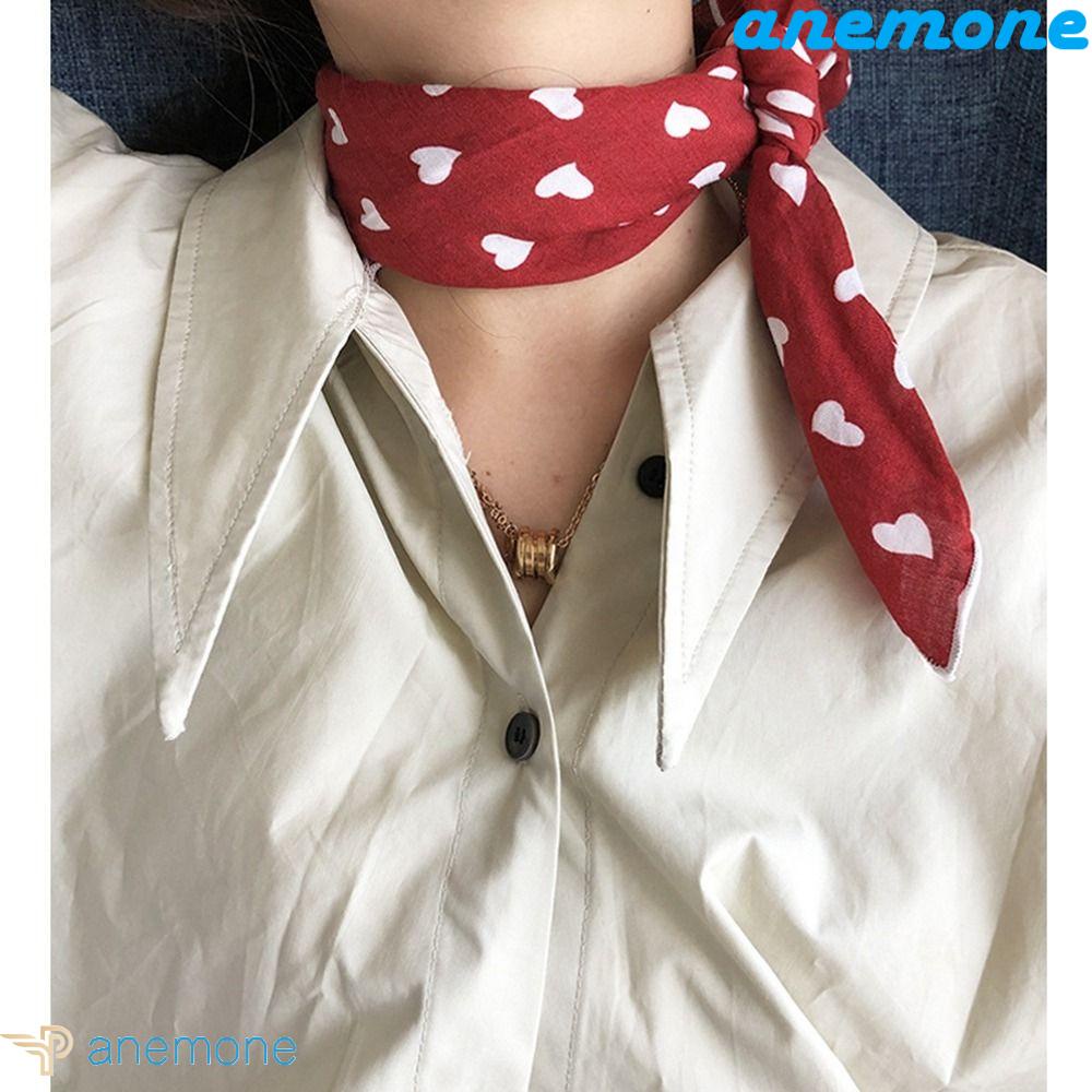 Khăn Quàng Cổ Hình Vuông Bằng Cotton Lanh In Họa Tiết Hoa Cổ Điển Thời Trang Cho Nữ