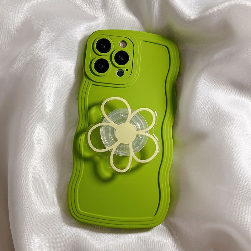 Ốp Điện Thoại Mềm Có Giá Đỡ Hình Hoa Cho iphone 15 promax 14 pro max 13 12 11 / x / xr / xsmax 8plus / 7