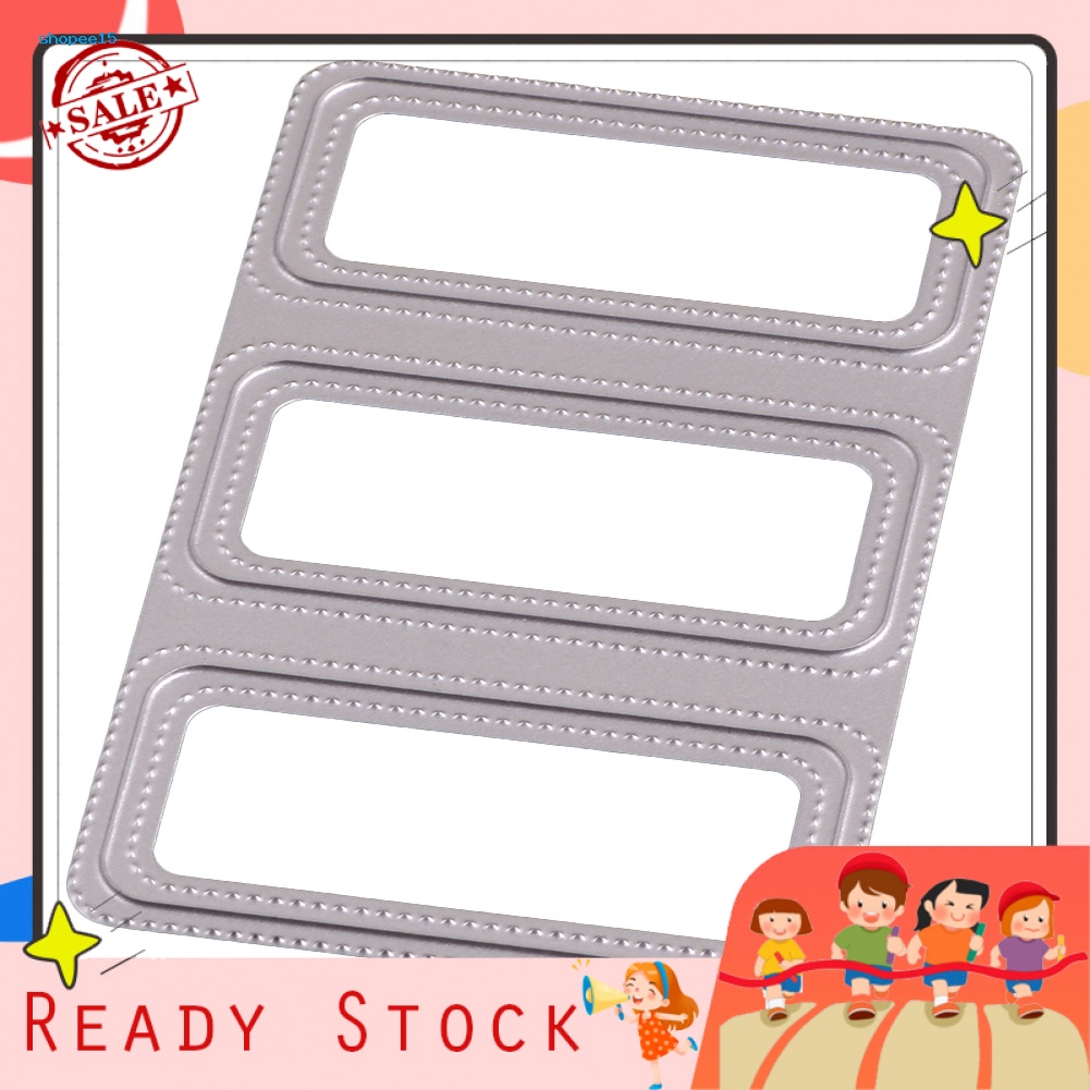 Khuôn Cắt Giấy Làm Từ Kim Loại Hình Khung Thẻ Trang Trí Scrapbook