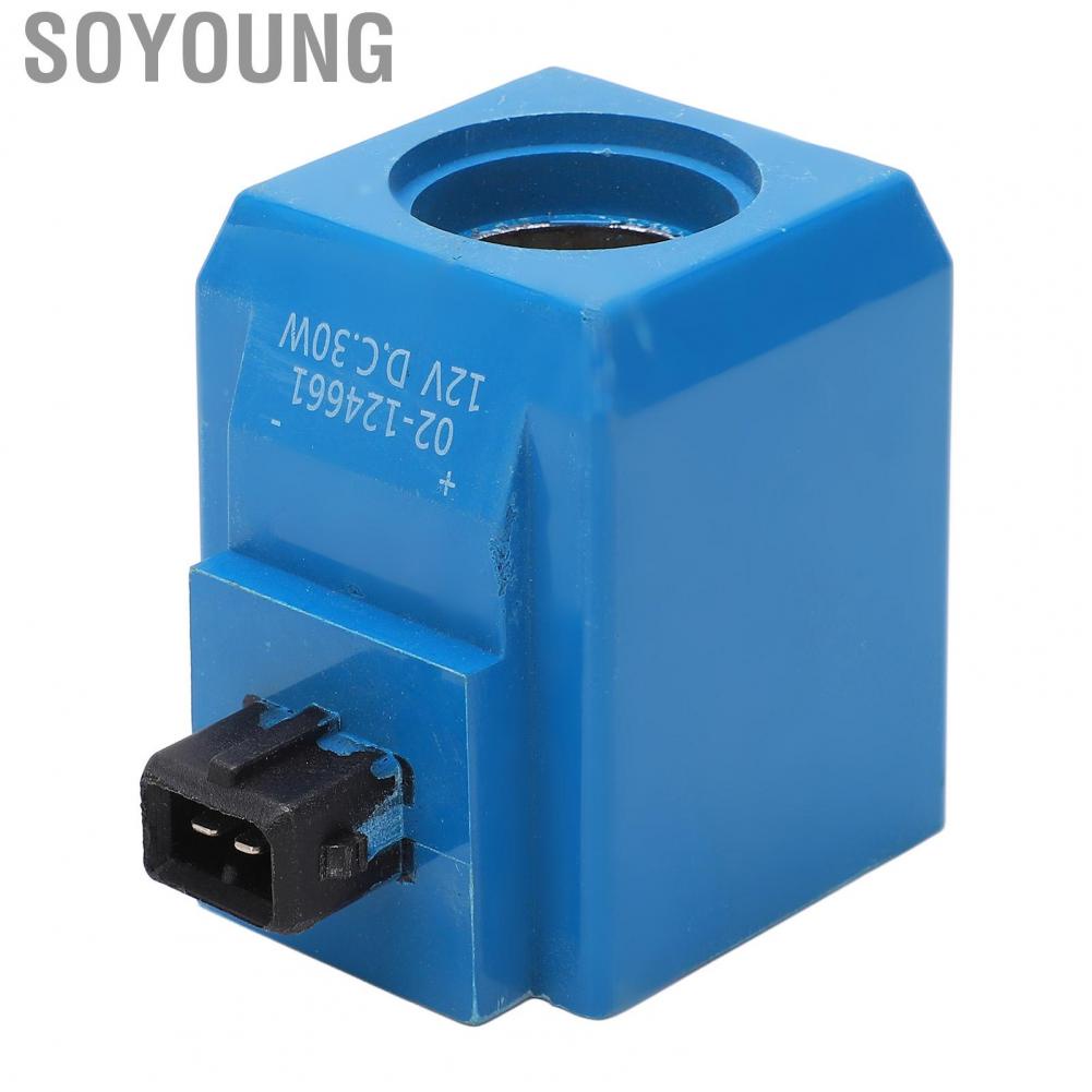 Soyoung 02‑124661   Aging Durable Solenoid Coil Round Pin Solenoid Coil  for Excavator