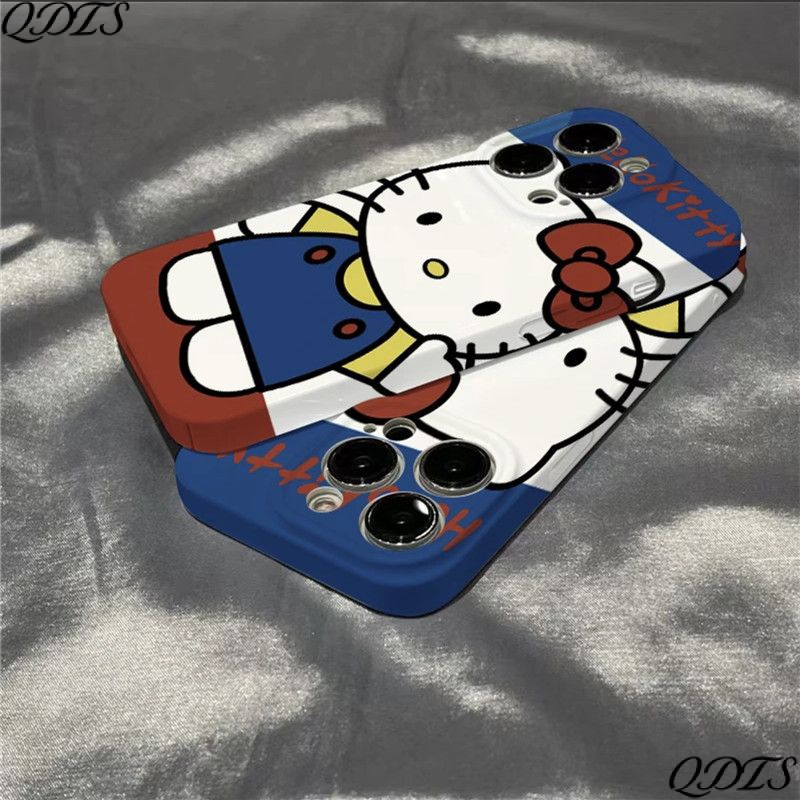 Ốp Điện Thoại Hình Mèo Dễ Thương Cho Iphone 8 Plus 14 Pro Xr 7 12 XS 13 11 Max D43P