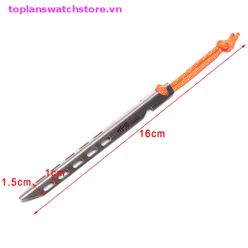 Cọc Dựng Lều Bằng Titan Hình Chữ V Tiện Dụng Mang Theo Du Lịch Cắm Trại