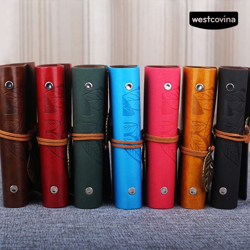 [COD]♪Sổ Tay Bìa Giả Da Họa Tiết Lá Cây Đẹp Mắt Tiện Dụng