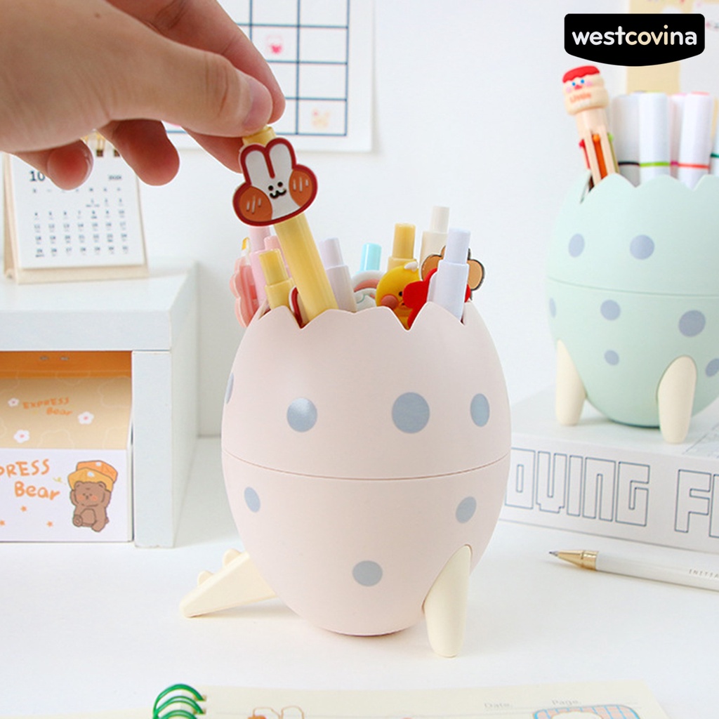 [COD]♪Giá Đỡ Bút Hình Trứng Khủng Long Bằng Nhựa Cỡ Lớn Đáng Yêu Tiện Dụng Cho Gia Đình