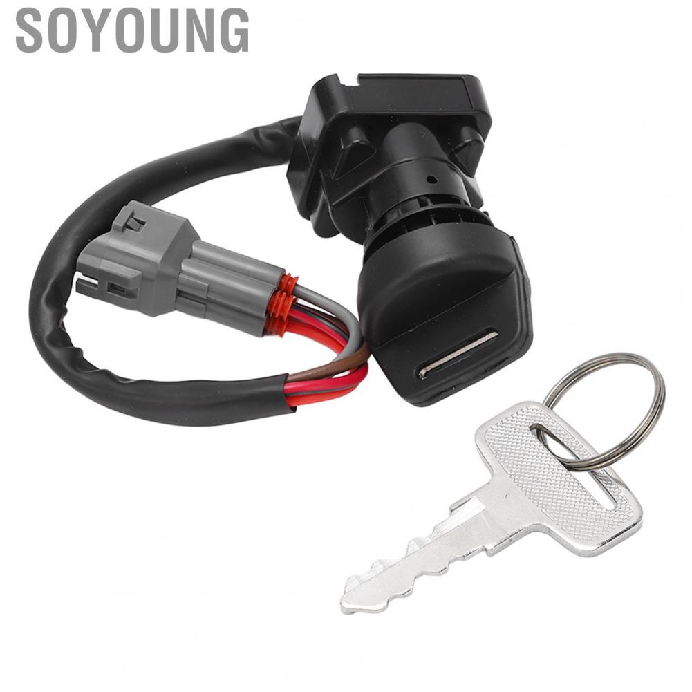 Soyoung Ignition Key Switch  Fast Response AS1674SW151LM Black Solid Construction  for ATV