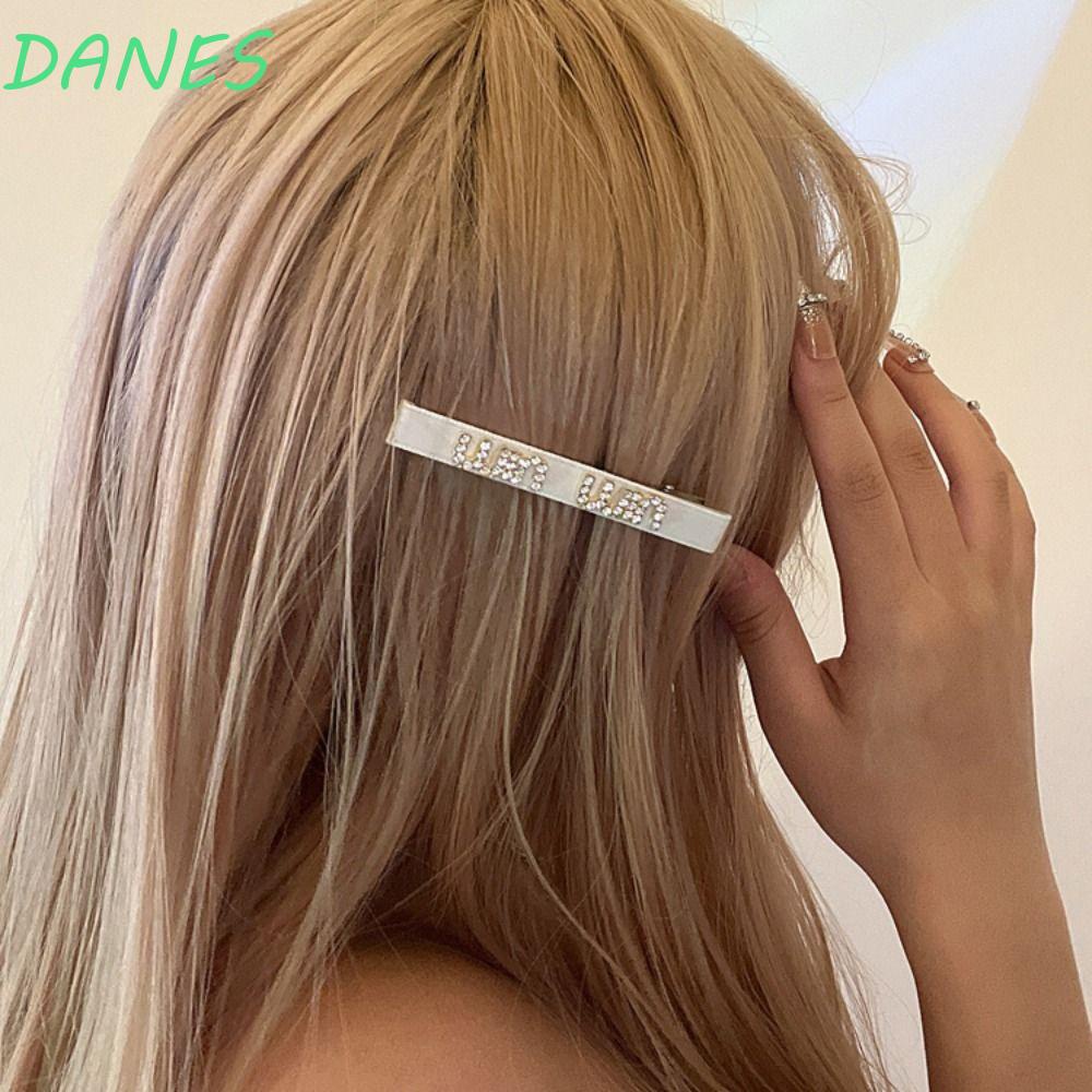 Kẹp Tóc Mỏ Vịt Nhỏ In Chữ Phong Cách Hàn Quốc Cổ Điển Ngọt Ngào Sáng Tạo