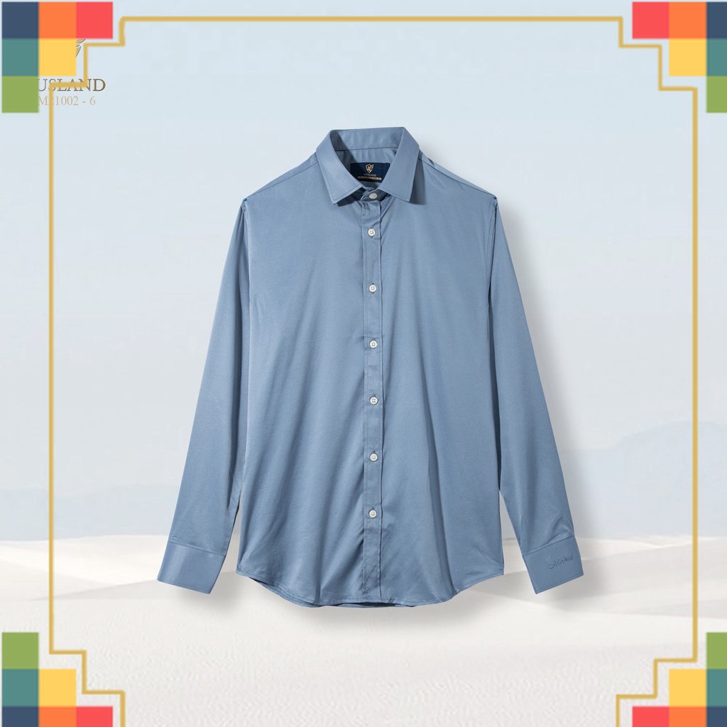 SHOP QAXK - Sơ Mi Dài Tay Trơn 1 Màu - Chuẩn Men - Năng Động - đã mặc Sơmi là phải không nhăn -SMML1E- - CHUẨN ĐẸP