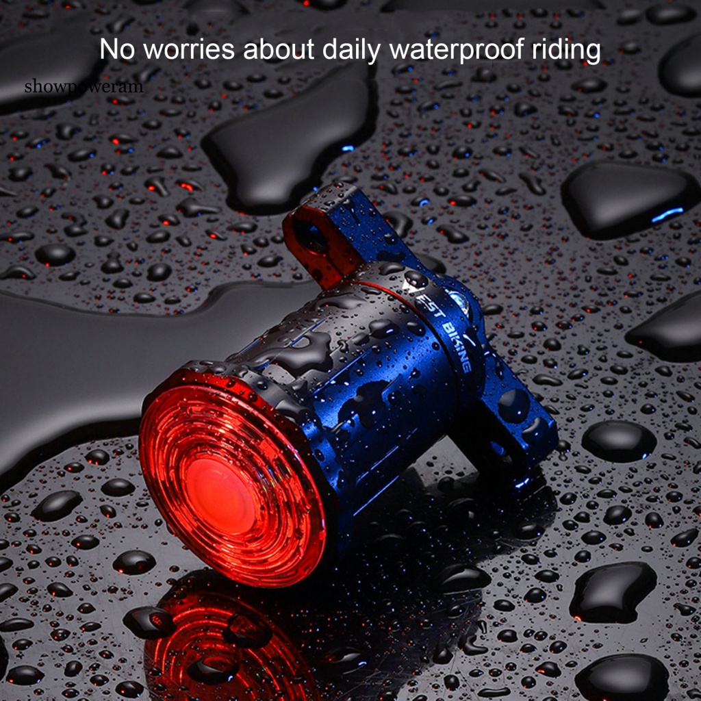 1 Bộ Đèn Pin An Toàn Phía Sau Xe Đạp Chống Nước Dễ Lắp Đặt