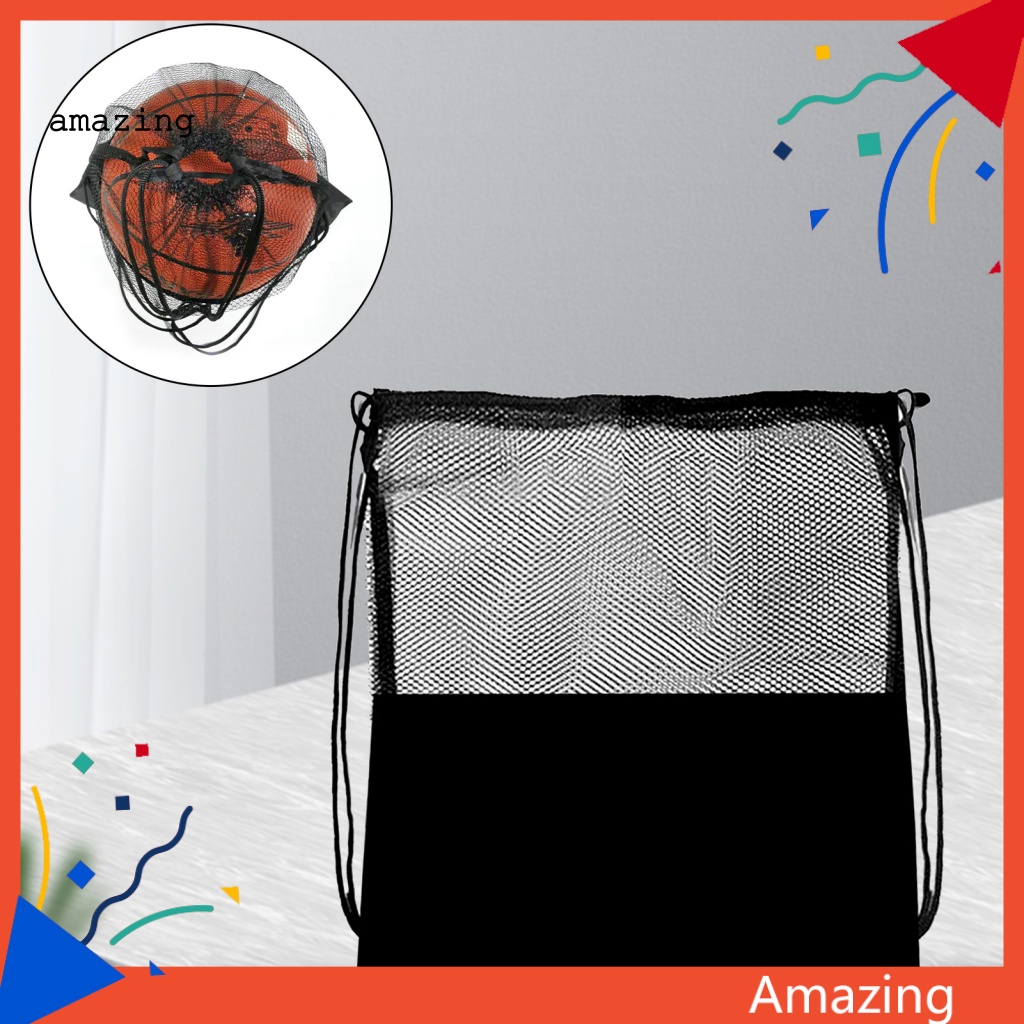 Túi Lưới Đựng Bóng Đá Màu Đen Nhanh Khô