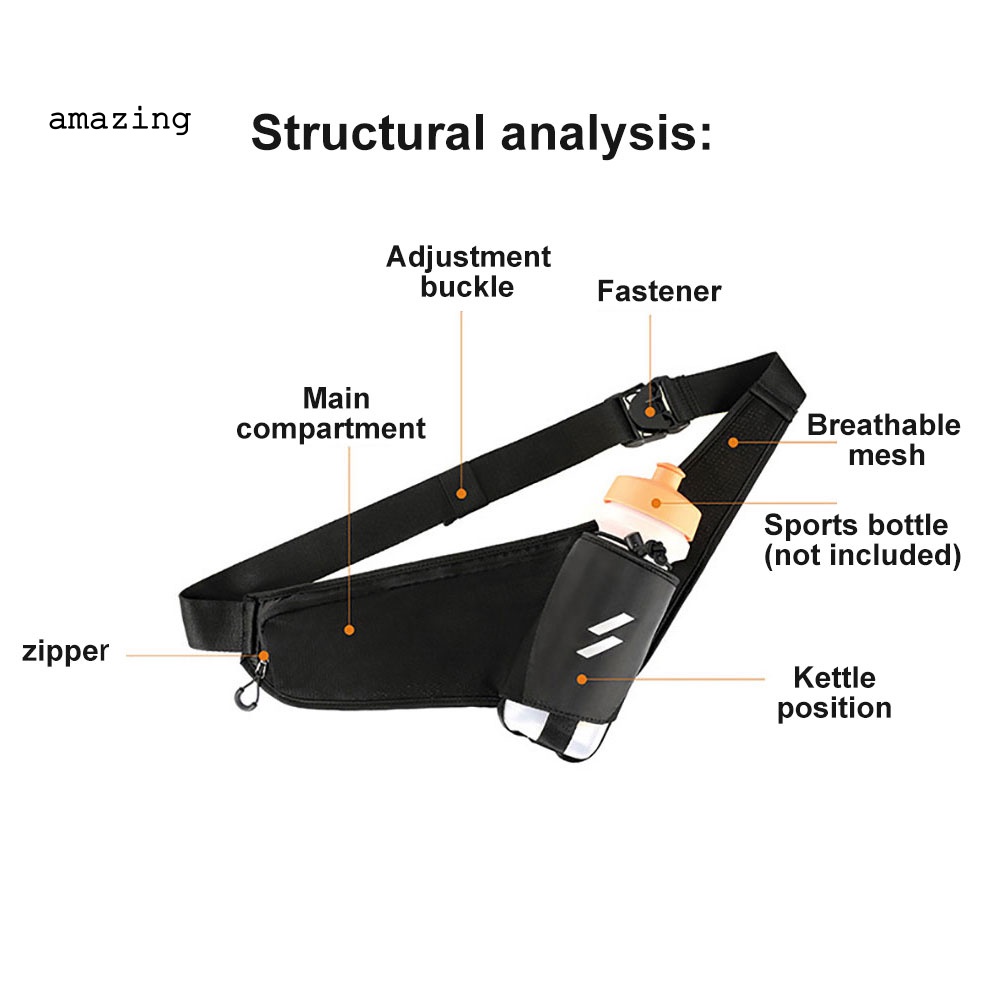 Túi Đeo Hông Phản Quang Sức Chứa Lớn Thời Trang Chạy Bộ Cho Nam Và Nữ