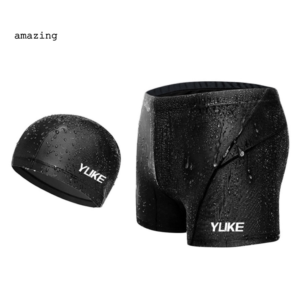 Set 2 Mũ Bơi Co Giãn Chống Mài Mòn Thời Trang Mùa Hè Cho Nam