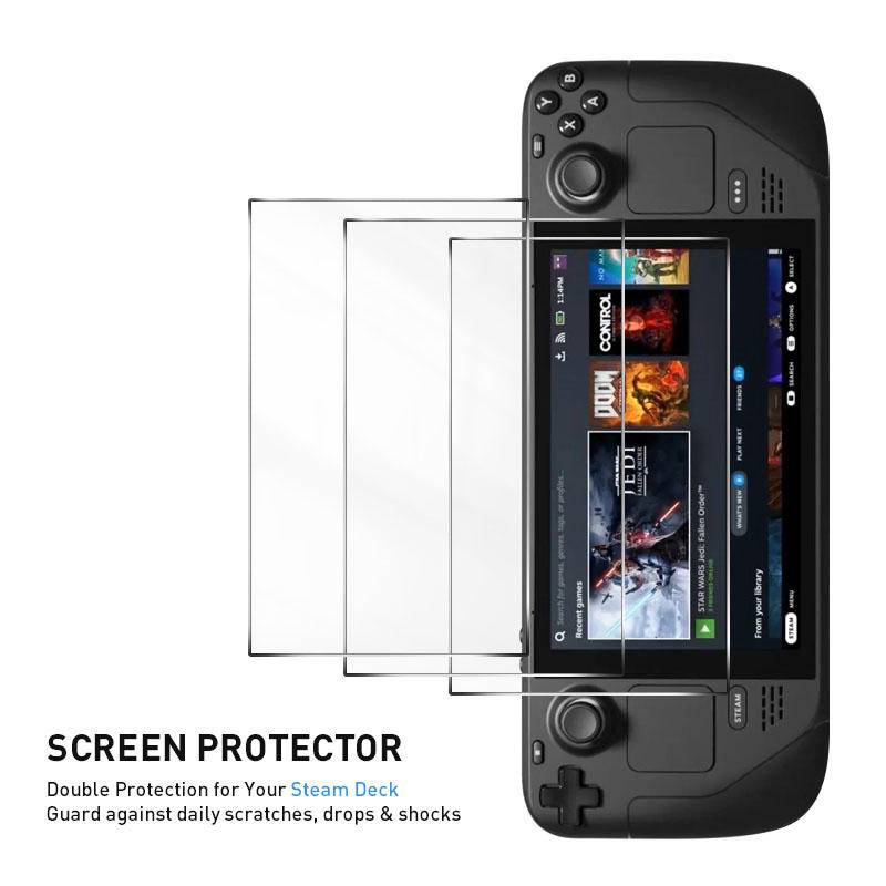 Kính Cường Lực HD Chống Dấu Vân Tay Bảo Vệ Màn Hình Cho Máy Chơi Game Hơi Nước